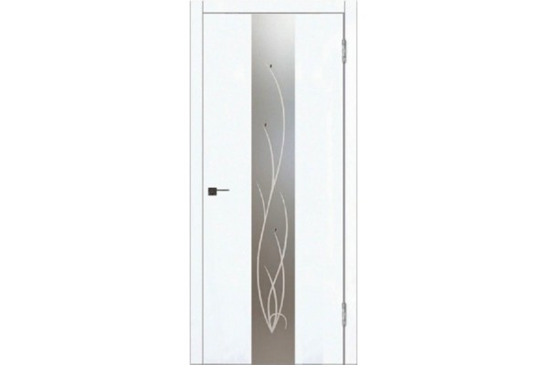 Дверь в стиле модерн «ВЕРБА» Зеркало Ветка