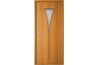 Дверь с покрытием ламинат «РЮМКА» стекло матовое