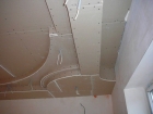 Монтаж потолка из гипсокартона (3 уровень)