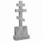 Памятник из мрамора вертикальный (резной формы) Присечка 2 угла