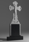 Гранитный памятник с крестом «Крест с тумбой (2)»