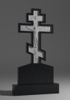 Гранитный памятник с крестом «Крест  3»