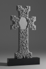 Гранитный памятник с крестом «Крест из роз»