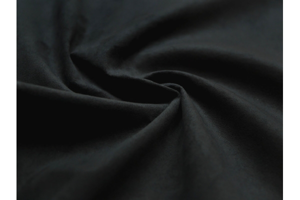 Ткань искусственная замша (черный цвет)
