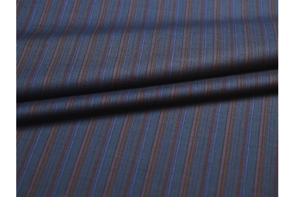 Ткань костюмная (в разноцветную полоску)