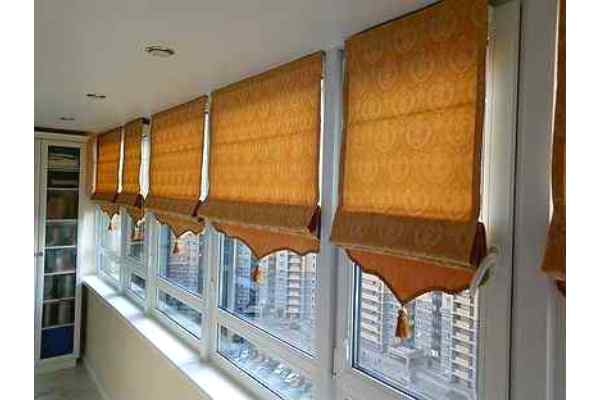 Пошив римских штор в современном стиле