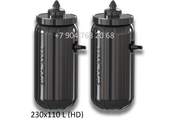 Пневмобаллоны в пружины 230х110 L (HD) с боковым клапаном
