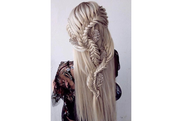 Плетение кос на длинные волосы 