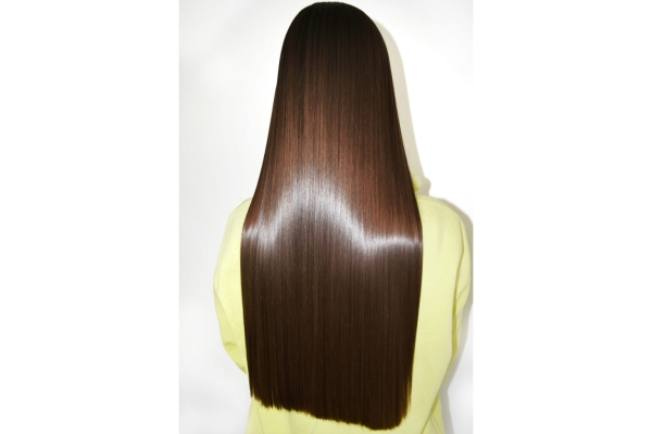 Кератиновое выпрямление волос длинные волосы 